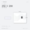 MORUMA Glass Mousepad 250 x 200mm White Gaming Hard Type Tempered Glass 3mm Thin High Precision FPS PC Work
