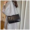 Retro Style Faux Leather Square Shoulder Bag Large Capacity Crossbody Purse for Women KTB