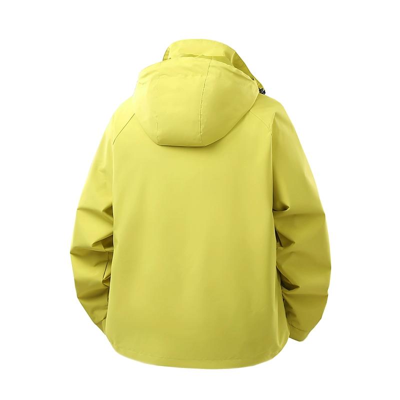 Men's Rain Jacket Lightweight Windbreaker with Hooded Water Resistant Outdoor Raincoat for Hiking Travel Camping