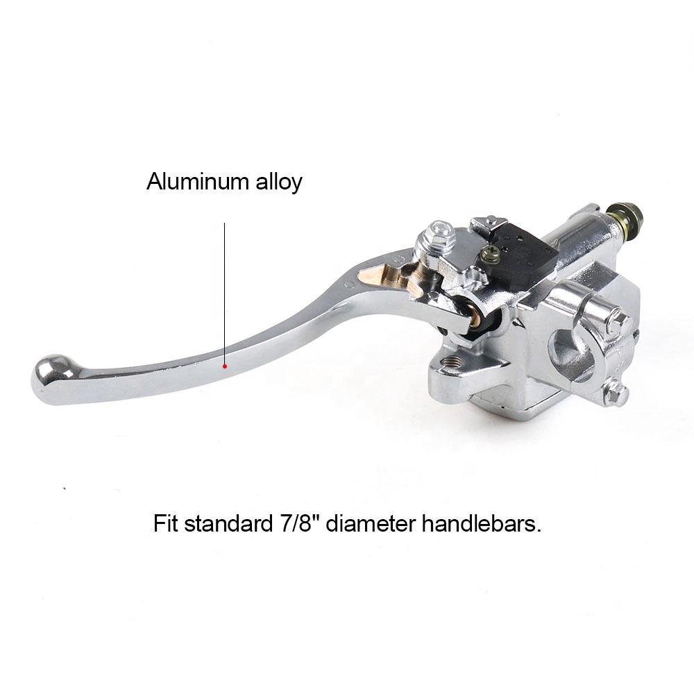 Motorcycle 7/8" 22MM Handlebar Master Cylinder Hydraulic Brake Control With Clutch Lever
