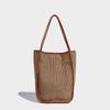 2024 Summer New Single-Shoulder Underarm Bag, Niche Design, High-End Feel, Large Capacity, Fashionable Woven Handbag Tote Bag