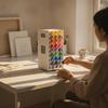 Paint Storage Rack with 72 Compartments Space-Saving for Desk, Artists