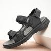 Fashion Summer Outdoor Men Breathable Non Slip Soft Soled Sandals Fashionable New Men's Top Layer Cowhide Comfortable Casual Beach Shoes