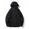 American Style Half Zipper Hood Double-sided Polar Fleece Hoodie Men's Autumn and Winter Outerwear Foreign Trade Cattle Goods Outdoor Fleece Jacket