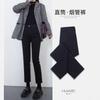 Black Velvet Straight Jeans for Women, New Winter Thin Pipe Pants