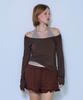 PISCESS Punching Frill Shorts_Brown