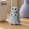 Skull Ghost Ornament 3D Printed Figurine Spooky Gothic Statue Mini Decor Cartoon for Table Centerpiece Shelf Desk Office