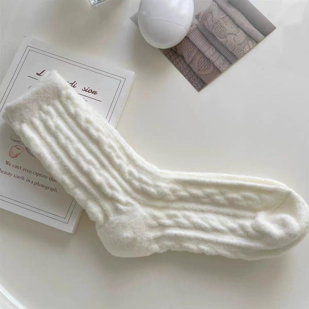 Ponožky Women Warm Flully Socks Women Home Pohodlné měkké spací ponožky podzim zima