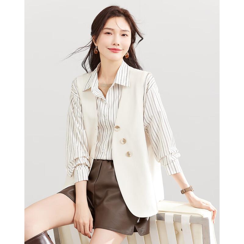 TERRE BLEUE Women's Stylish Commuter Suit Vest