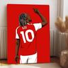 Arsenal Football Star EZE No.10 Back Iron Painting Home Decor Fan Gift Red Background Art Poster