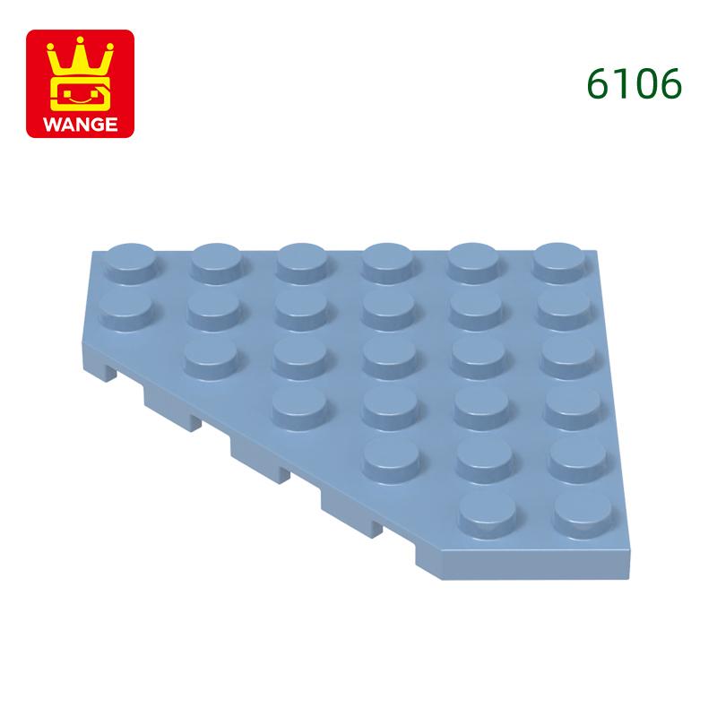 

Non-Toxic 26Pcs/Lot 6106 6X6Cutcornerwedgeplate Building Blocks Moc Classic Accessories Compatible With Bricks Toys Children Gift Box about 26pcs