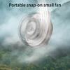 Mini Portable Clip Fan Handheld Waist Hanging Leafless Fan Rechargeable Small Whirlwind Desktop Fan For Daily Outdoor Travel