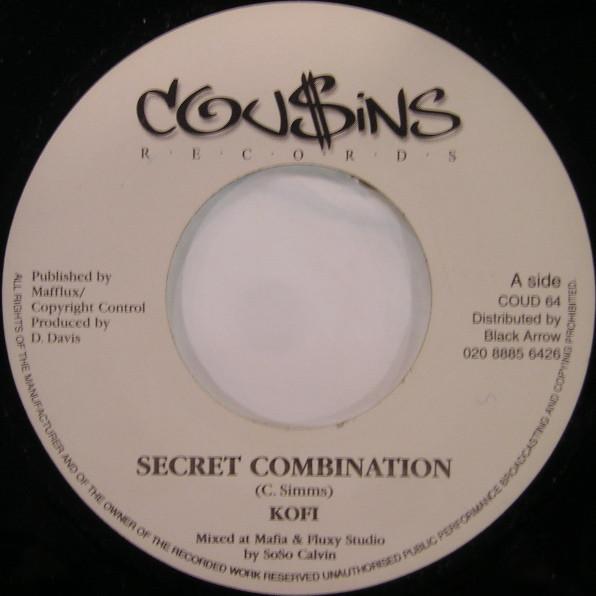 

7inch Record KOFI Secret Combination COUD64 UK Reggae Ska Dub Used