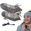 USB Elektrische Socken Winter Warme Beheizbare Socken Mode Fußwärmer Heim & Büro