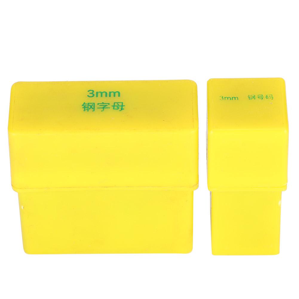 36Pcs Stamping Punch Tool Number(0‑9) Letter (A‑Z‑&) High Carbon Steel 2Pcs Box