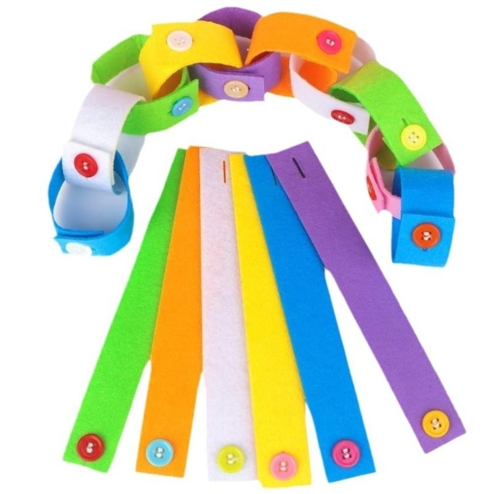 Felt Felt Button Bracelet Diy Montessori Early Education Educational Teaching Aids Kindergarten