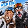 Grappige Realistische Oude Man Print Ski, 3D Volledig Gezicht Winter Winddichte Hoed, Zonnebril Niet Inbegrepen