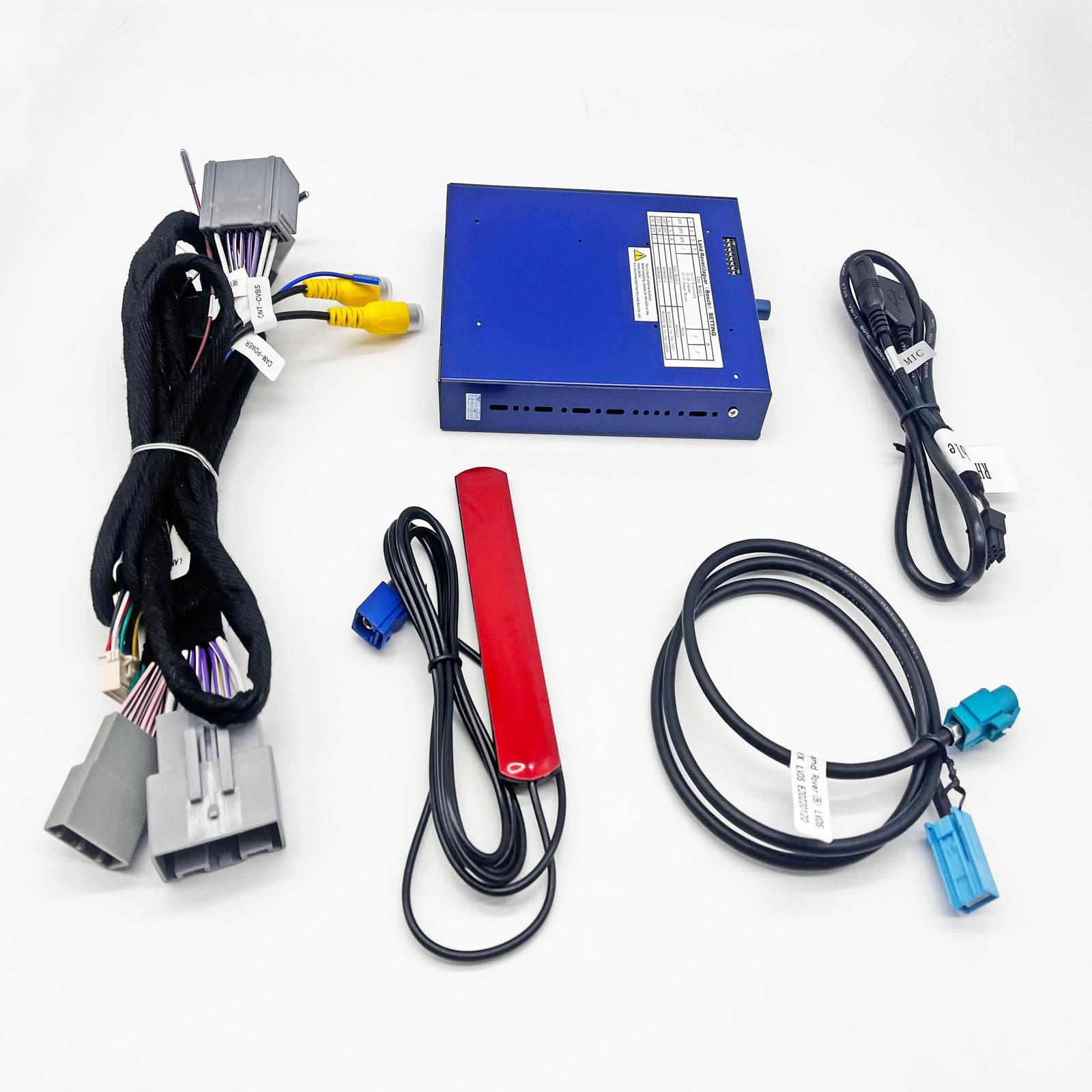 

8-дюймовый экран, декодер, интерфейс, комплект для модернизации, беспроводной Carplay, Android Auto для JAGUAR, Land Rover Bosch синий