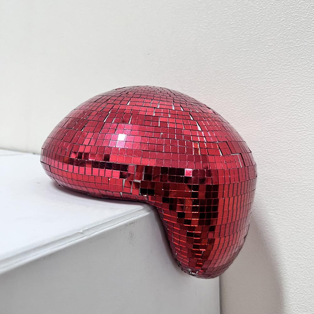 

Mirror Disco Ball Reflection Glass Ball Indoor Home Party Decoration Funny Disco Table Ornament Holiday Birthday Halloween Gift