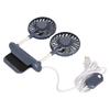 Monitor Fan 2 Heads 3 Speed Modes 6.6ft USB Cable Noiseless Space Saving Clip On Computer Fan for