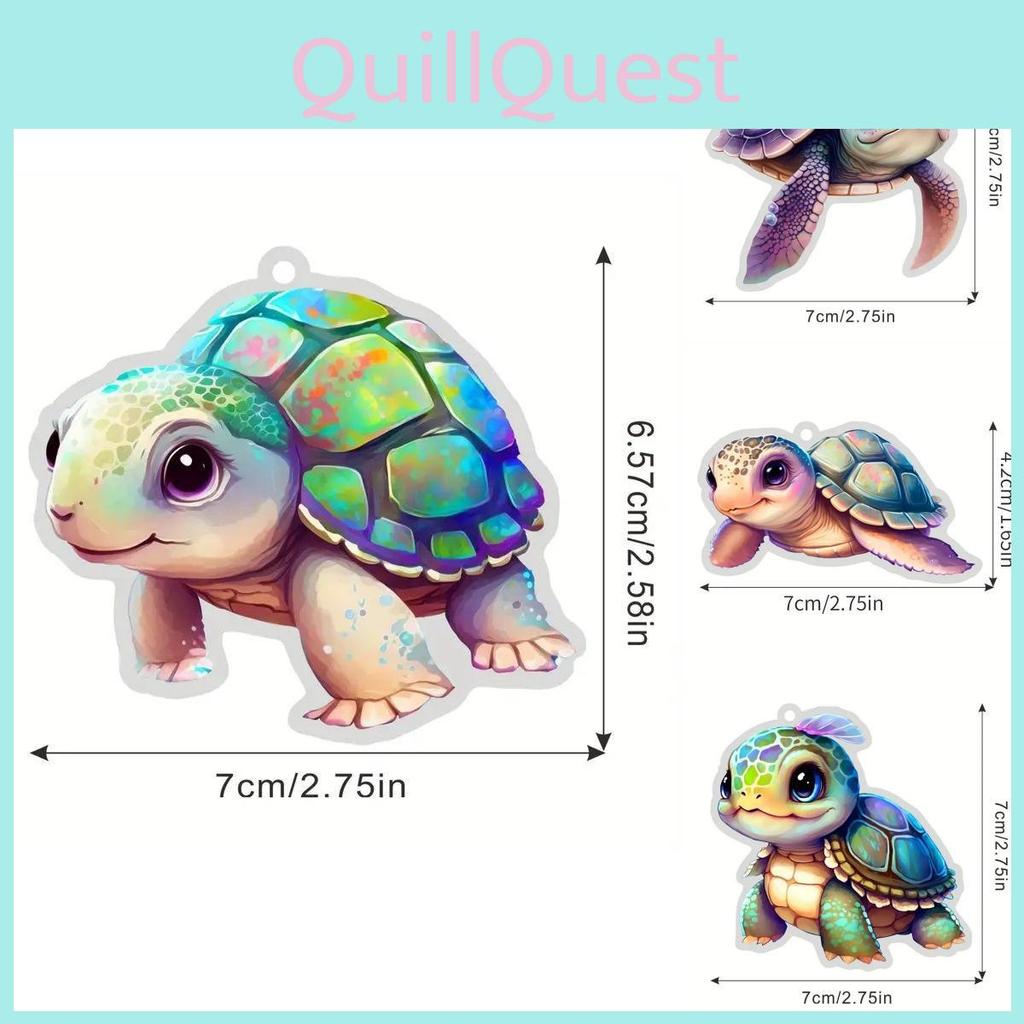 Colorful Acrylic Car Hanging Decor Cute Cartoon Style Home Decoration Accessories