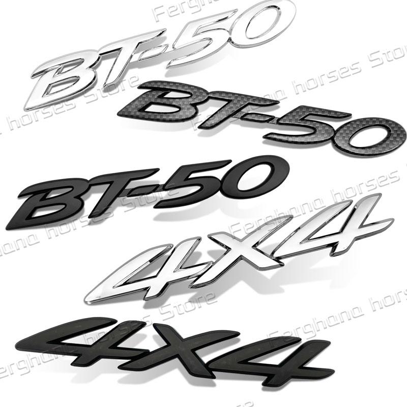 3D ABS Plastic BT50 BT-50 4x4 Logo Emblem Car Rear Trunk Badge Sticker Fender Side Decor For Mazda Auto Accessories Wcgvh11
