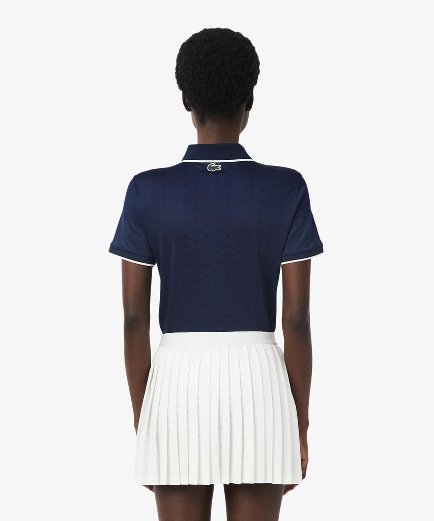 LACOSTE Women'S Tennis Heritage V-Cut Polo Shirt Pf0232-56G 166