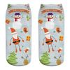 Casual Work Business Socks 3D Christmas Santa Elk Printing Medium Sports Socks