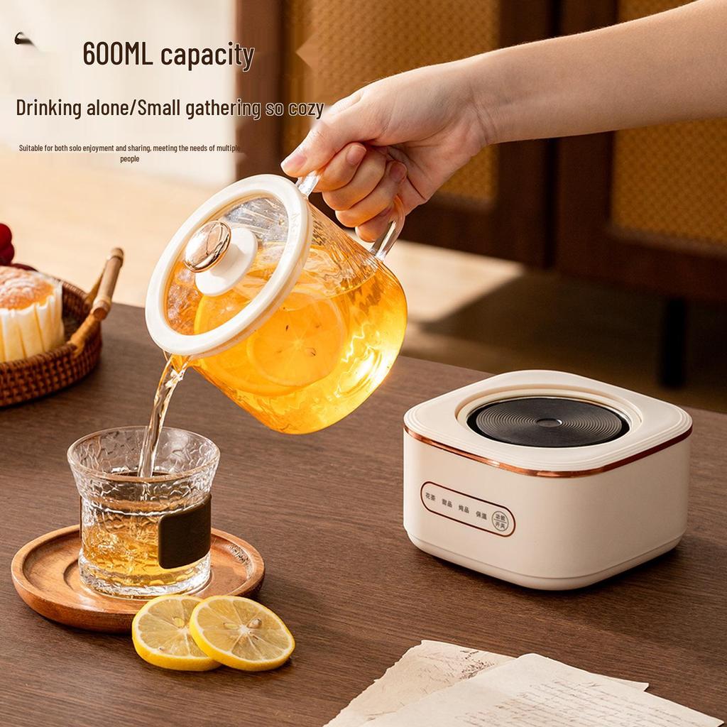 All-Glass Electric Tea Maker: Multifunctional Kettle for Home & Office