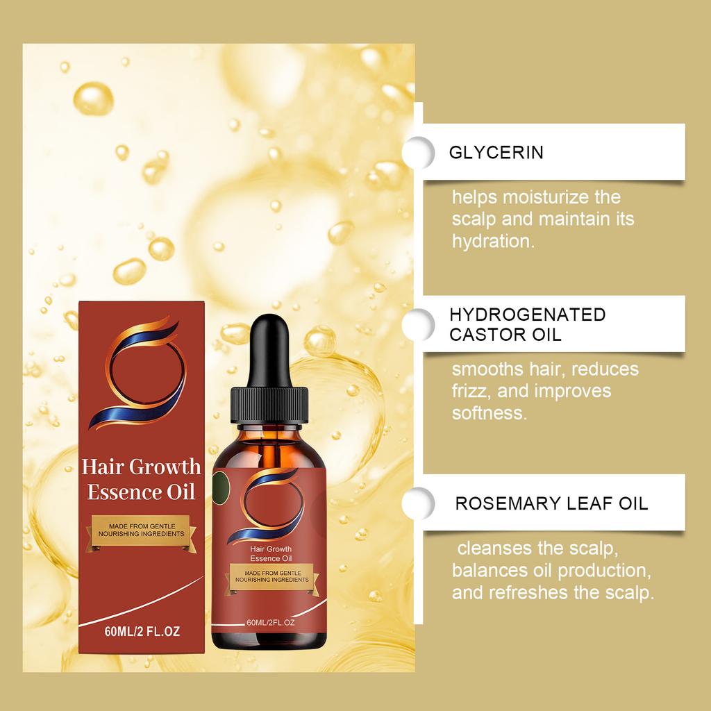 Gentle Moisturizing Hair Oil Smooth Frizz Control Care Oil 60ML
