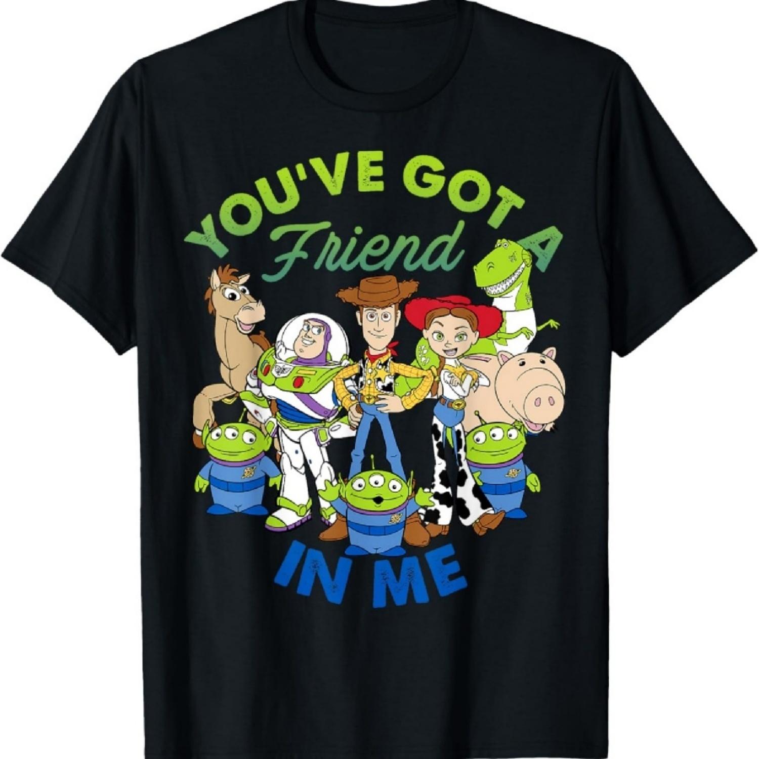 Дисней Пиксар История игрушек Мультяшная Групповая Фотография Графическая Футболка Футболка S