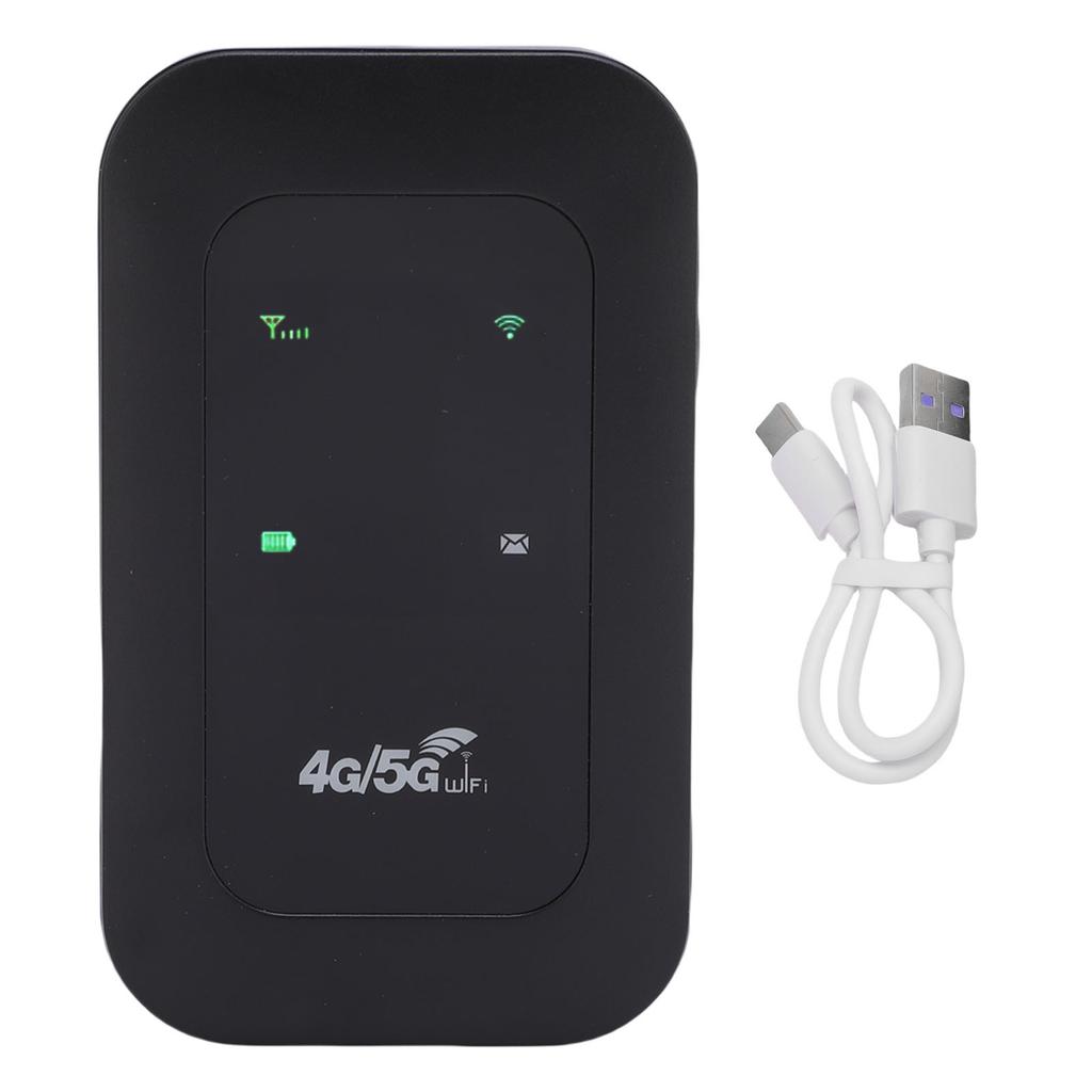 4GWiFi Hotspot Supports 10 Connected Devices LTE Mobile Router for Travel 300Mbps High Speed SIM Card Slot Indicator