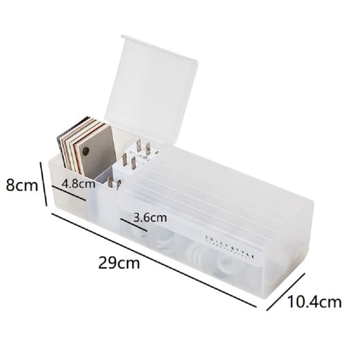 siawadeky Card Case with Dividers, Classified Storage, Large Capacity Card Box with Lid, Collection Box, Horizontal Loading, Holds Over 500 Trading Ca