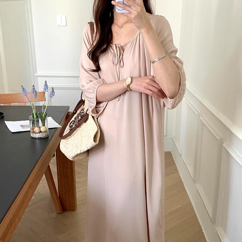 

Womens Nightgowns Cotton Silk Nightwear Summer Dress Loose Sleepshirt Plus Size Pajamas Comfortable Lounge Wear XXXL