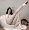 Ultra-thin Open-Crotch Tear-Away Black Stockings with Sexy Style