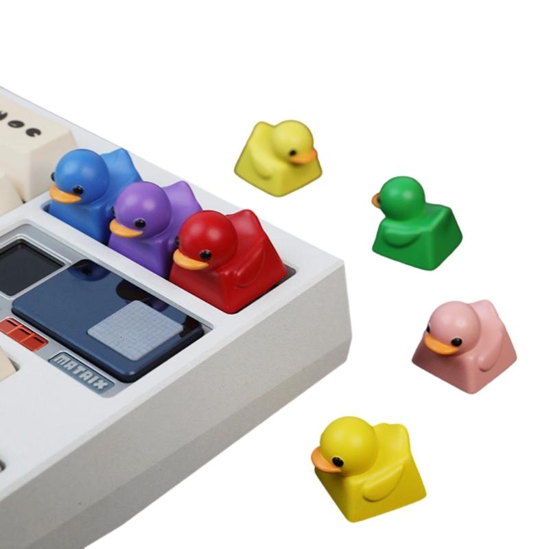 Color 3D Resin Keycap Cute Cartoon Duck Designing For Mechanical Gaming Keyboards ESC Keycaps 1PC