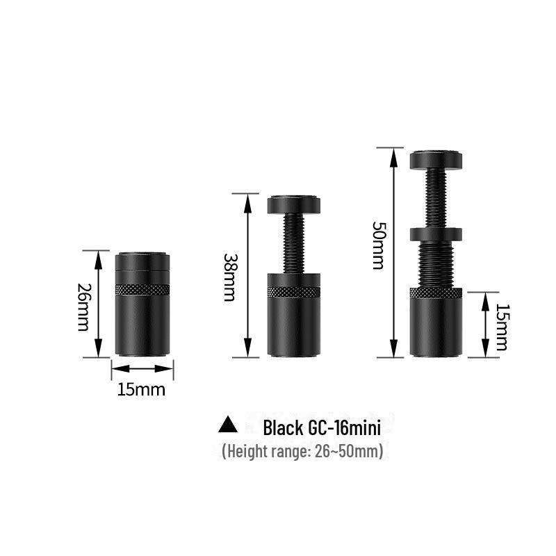 

Регулируемый полностью алюминиевый магнитный кронштейн для поддержки видеокарты, предотвращающий изгиб — совместим с 3070 RTX4090 GC-16 MINI чёрный