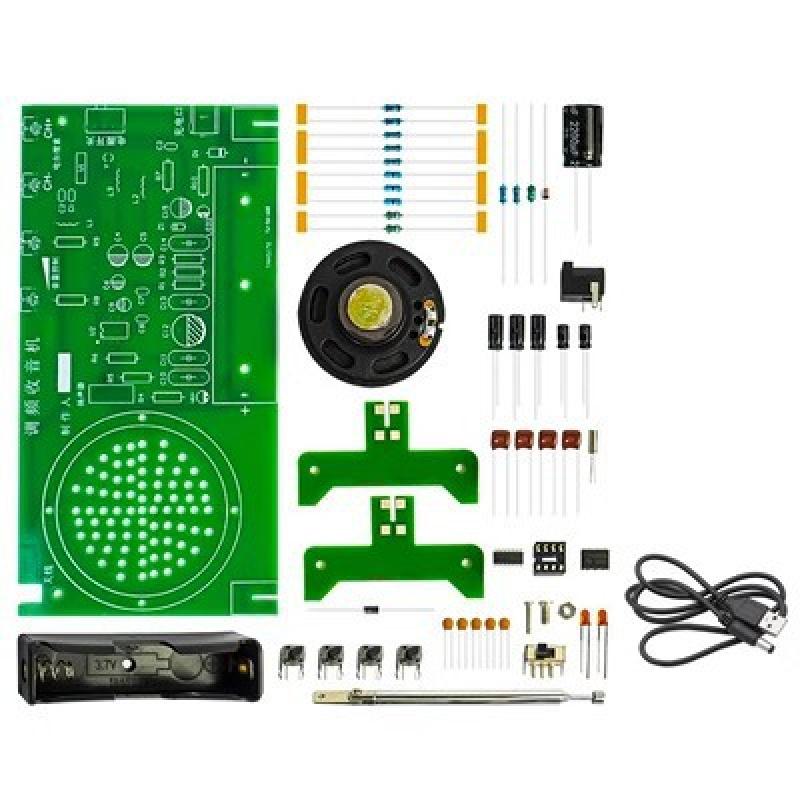 TJ56608 FM AM Radio DIY Kit, RDA5807 Chip Button Control Receiver, Electronic Assembly Parts