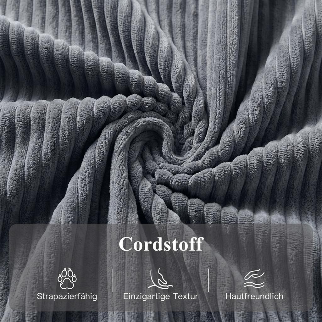 Lift Chair with Soft Corduroy Cover, Recliner Chair with Remote Control and Side Pockets, Dark Grey