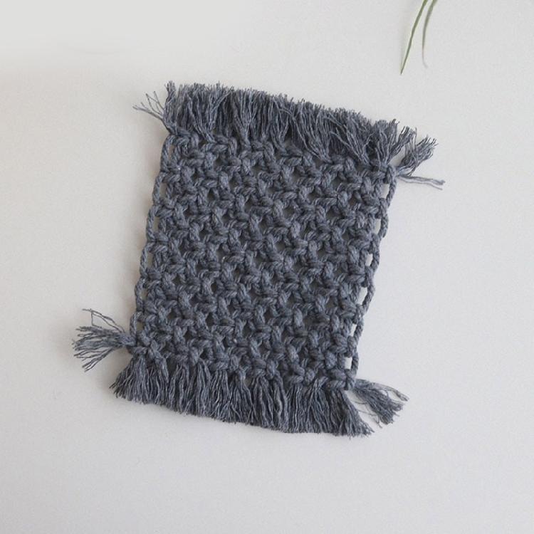 2pcs Crochet Cotton Table Pads Heat Resistant Placemats Colorful Coaster Decorative and Protective Mats for Hot Dishes