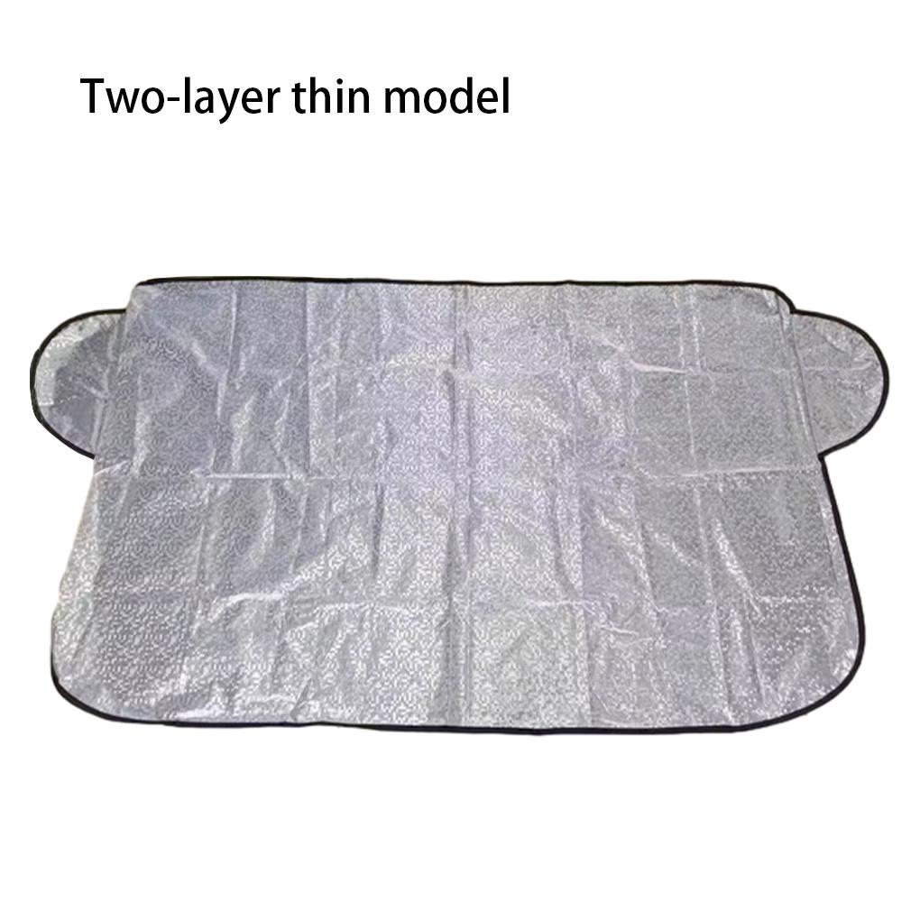 Front Car Snow Cover Windshield Outdoor Anti Ice Windscreen Automobiles Protection Summer Sunshade Protector Three