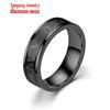 Punk Hip Hop Men's Titanium Steel Roman Numerals Ring - Colorfast and Trendy