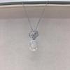Zhuji Classic Camellia Baroque Pearl Pendant Necklace with Micro-Paved Zircon