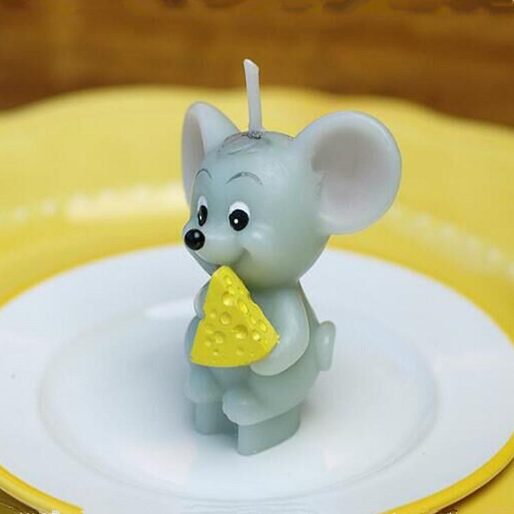 Zodiac Mouse Birthday & Valentine s Smokeless Festival Candles – Home Decorations