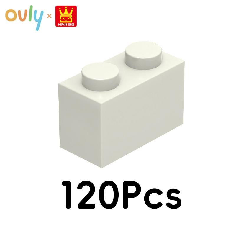 

WANGE 2*1 Строительные блоки 120 шт. Маленькие совместимые кирпичики 2 отверстия Высокие элементы Аксессуары MOC DIY Насыпью Детская игрушка №3004 0.1kg(120pcs) белый