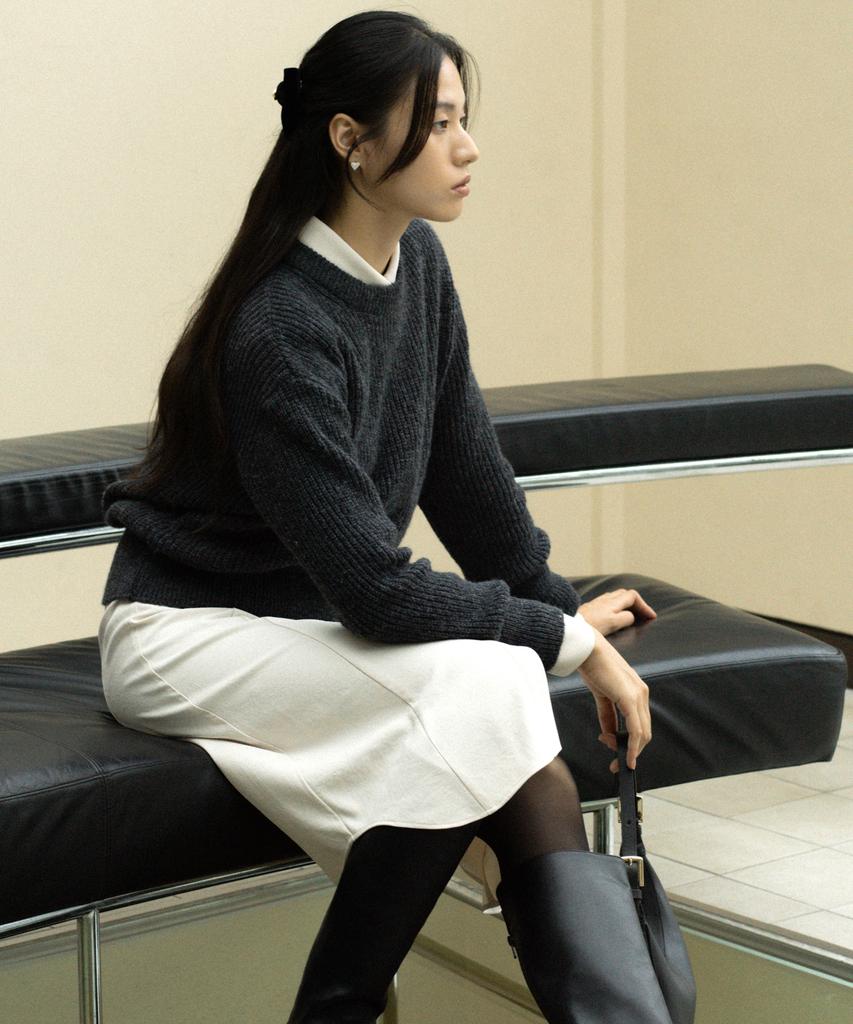 OCTETTE Mohair Sweater - Charcoal