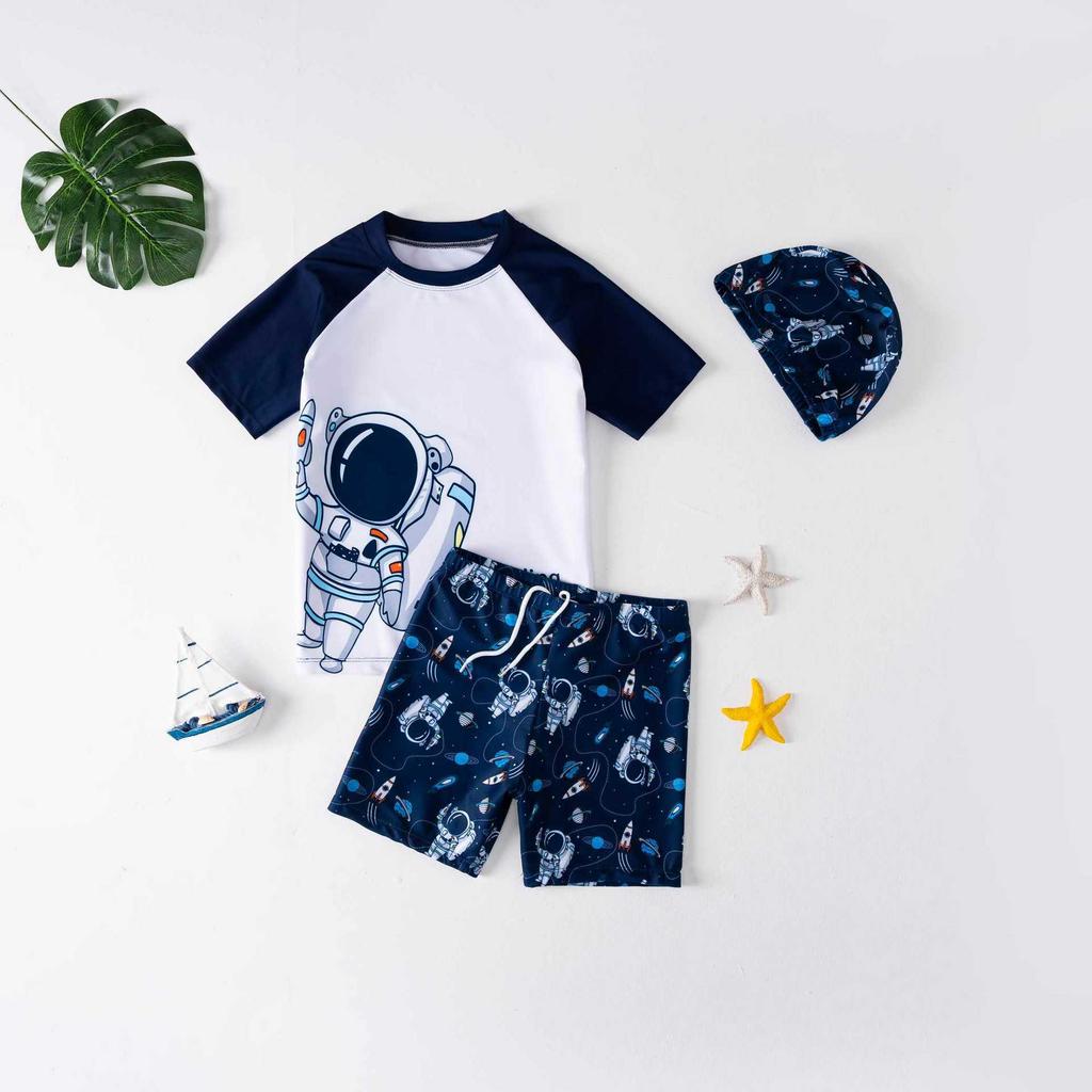 Kids' Quick-Dry Split Swimsuit Set for Boys and Girls