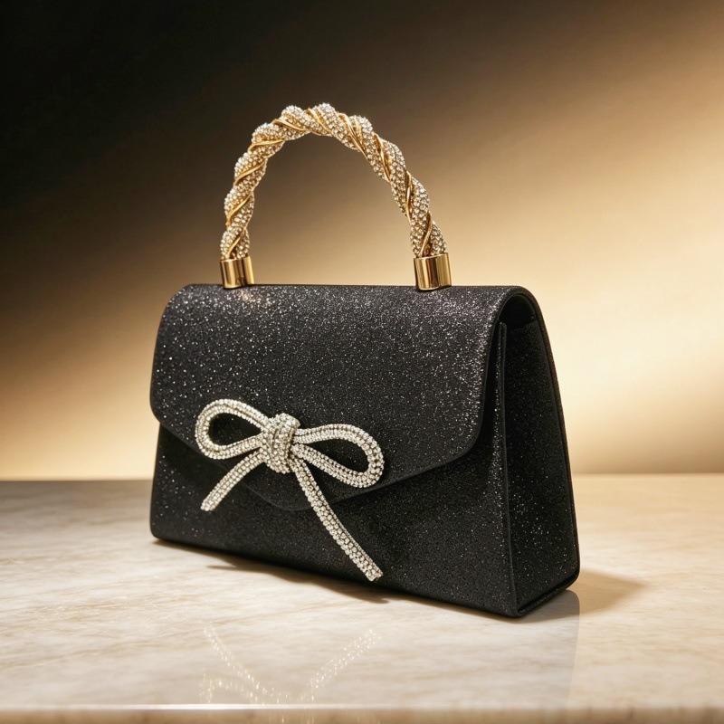 Ladies Evening Bag Sparkle Bow Wallet Wedding Sparkle Rhinestone Fashion Tote Party Ball