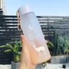 560ml Plastic Water Bottle Creative Deer Pattern Frosted Water Bottle With Portable Rope Outdoor Drinking Bottle Travel Tea Cup