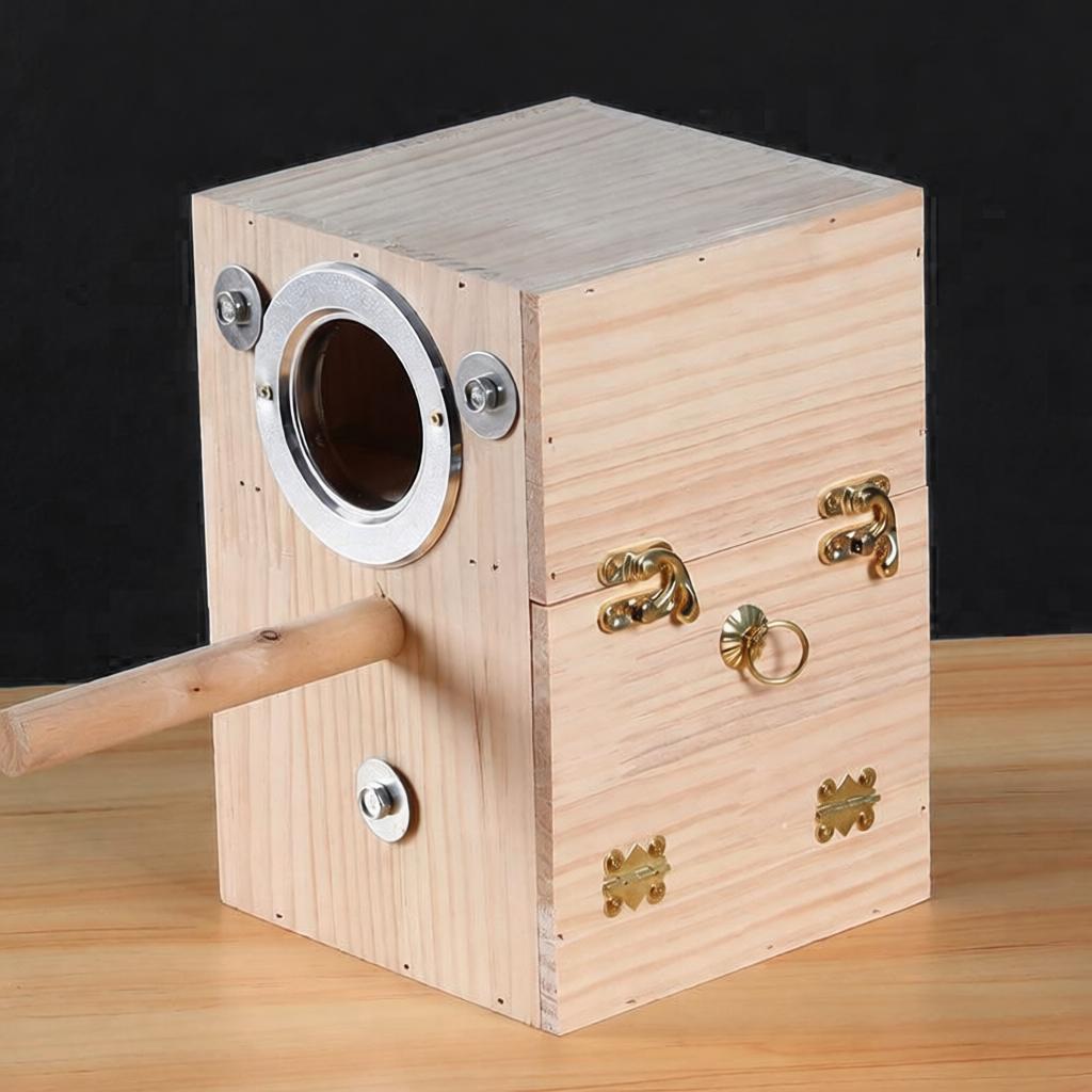 Premium Solid Pine Parrot Breeding House